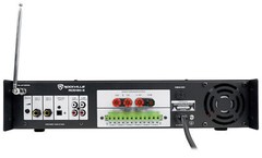 Rockville 70v Commercial/Restaurant Amplifier/Bluetooth Receiver+(8) 4″ Speakers
