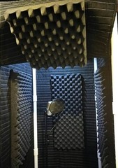 Portable Stand-In Isolation Vocal Booth w/ Light & w/Door Enclosure