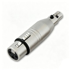 2Pcs 3 Pin XLR Female to Mini XLR Female Mic Adapter Audio