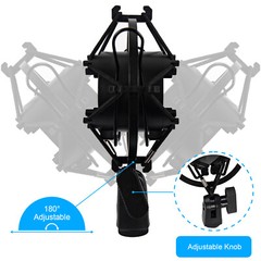 Universal Mic Microphone Shock Mount Clip for Home Studio Podcast Recording