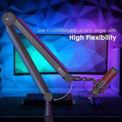 IXTECH Mic Arm Boom Arm 360° Rotatable Microphone Arm Mic Boom Arm Desk Mount