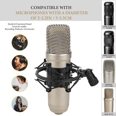 Geekria Microphone Shock Mount Holder, Anti Vibration Spider Shockmount