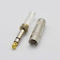 10,1/4 Stereo TRS heavy duty male audio speaker guitar cable connector plug JACK