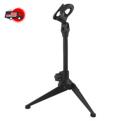 Mini Desktop Microphone Stand Tripod Adjustable Mic Holder Table Bracket