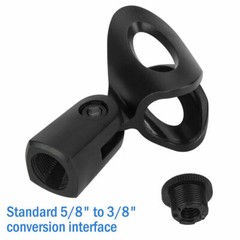 4Pcs Adjustable Universal Microphone Mount Clip Clamp Holder for All Mic Stand