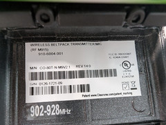 ClearOne WS80-T Wireless Beltpack Transmitter With Antenna