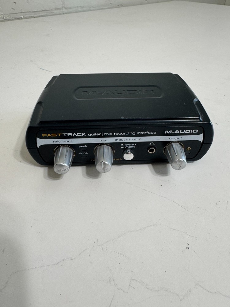 M-AUDIO Fast Track guitar mic recording interface Device only, no Software