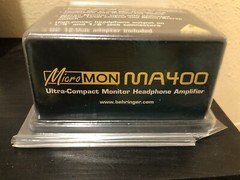 Behringer MA400 MICROMON Ultra-Compact Monitor Headphone Amplifier 120V Silver