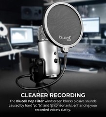 Universal Pop Filter Windscreen for Studio Professional Handheld Microphones