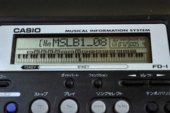 CASIO FD-1 floppy disks MIDI file player Tested Good Working w/100V AC adapter
