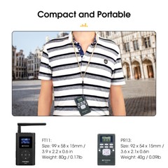 Wireless Assisted Listening Audio Tour Guide System Mic Transmitter 20 Receivers