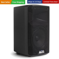 TX408 350W 8″ Powered PA Speaker with Bluetooth, 2-Channel Mixer, Line Level …