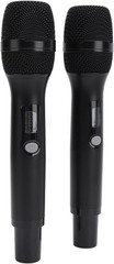 Rechargeable Dual Microphones with Receiver for Karaoke Singing Speech Church