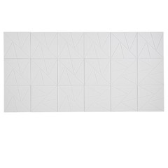VEVOR 18 Pack Acoustic Wall Panels 11.8 x 11.8 x 0.4 inch Self-Adhesive White