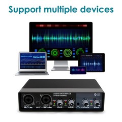 YOUSHARES USB Audio Interface for Recording Music, AudioBox Mic Preamps 48v 2…