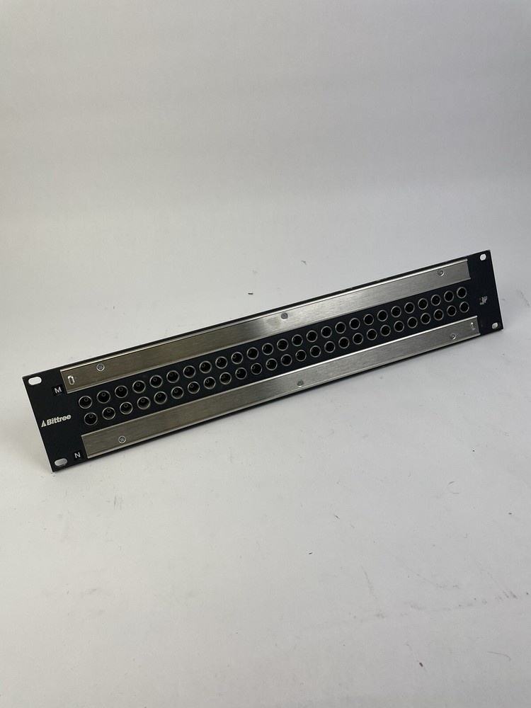 Bittree Audio Patchbay B52T 2×26 2RU with J214W Jacks Normalling Terminating