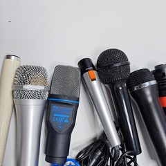 Lot of 15 Wired Microphones – Various Models & Colors, Used