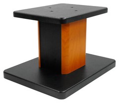 8” Wood Bookshelf Speaker Stands For Dayton Audio B452 4.5″ Bookshelf Speakers