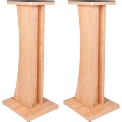 Gator Frameworks Elite Studio Monitor Stand Pair – Natural Maple Matte