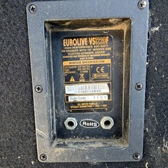 Behringer Eurolive VS1220F 12in Passive Wedge Monitors Pair 600W 8 Ohm