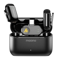 MAONO Wave T1 Mini Wireless Lavalier Microphone for iPhone 17 16 15 & Android…