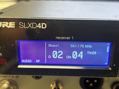 Shure SLXD4D J52 558 – 616 MHz Dual Receiver