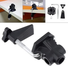 Universal Clamp Durable Desk Mount C-Clamp for Mic Stand Table Lamp Holder Black