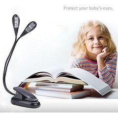 Soarun Music Stand Light/Led Book Reading Light/USB and Compact, Black