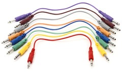 Hosa CPP-830 1/4″ TS Male Patch Cable 8-pack – 1′ (Various Colors)