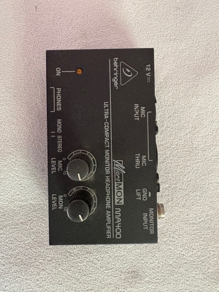 Behringer MA400 Ultra-Compact Micromon Headphone Amplifier SLR