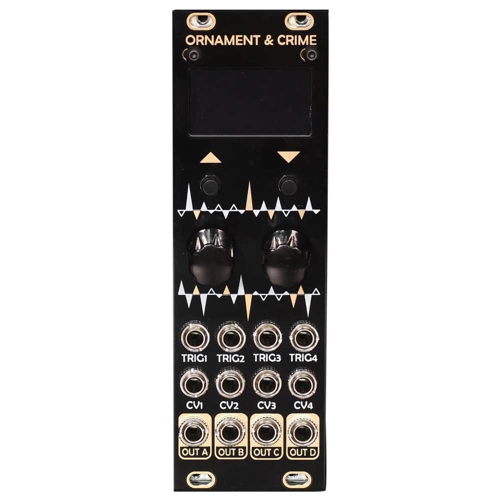 After Later Audio uO_C Micro Ornament & Crime Eurorack Module – Black and Gold
