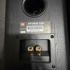 JBL Studio 220 4″ 2-Way Bookshelf Speakers 8ohms Harman Black Wood