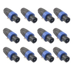 12PC NL4FX NL4FC 4Pole Locking SpeakON Cable Connector Replacement for Neutrik