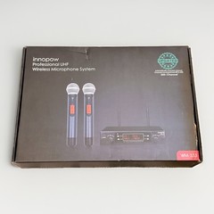 innopow WM-333 UHF Wireless Dual Handheld Microphone System 200-Channel