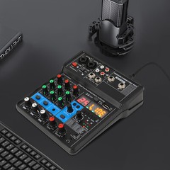 4-Channel Professional Audio Mixer W/ Bluetooth, USB & DSP Effects 24-bit/48KHz