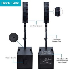 Proreck Club 3200 12-Inch 3000 Watt DJ/Powered PA Speaker System Combo Set
