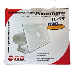 Nippon America Power Horn Speaker 100W Indoor Outdoor 100 Watt New Open Box
