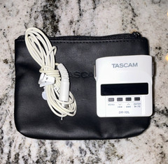 TASCAM DR-10L Portable Digital Recorder w/ Lavalier Mic, Pouch, 24-Bit/48kHz