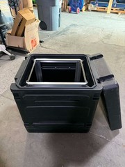SKB 10U Roto Rolling Travel Rack Audio/Server Equipment Case w Handle 14″ X 18″