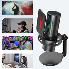 USB Condenser Microphone Gaming Mic For PC Mac USB-C Samsung iPhone 16/15 PS4/5