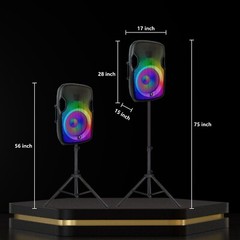 Proreck Titan 15A 600W 15“ LED Bluetooth active Speaker