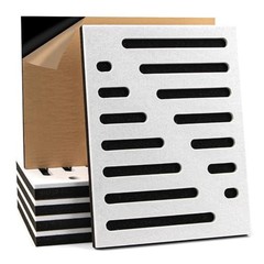 6-Pack Self-Adhesive Soundproof Acoustic Panels for Wall, 16 x White – Style2