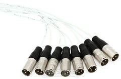 Pro Co DA88XM-3 8-channel DB25 to XLR Male Snake – 3′