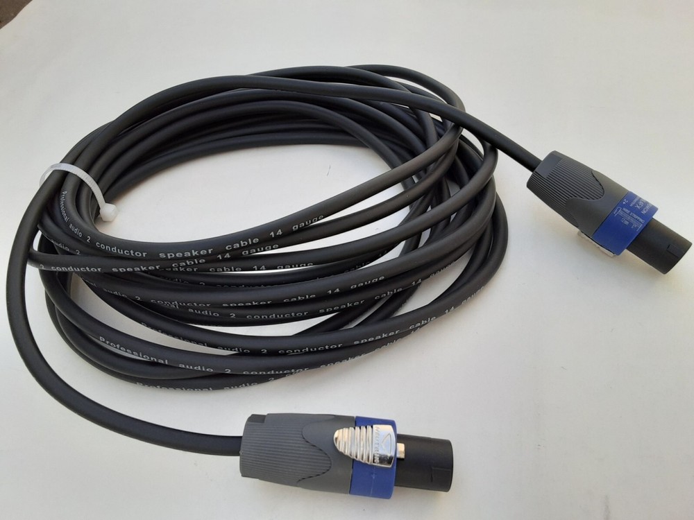 6 FT SpeakOn 2-Conductor 14 AWG w/Neutrik NL4FX DJ’s Pro Audio Speaker Cable