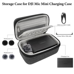 for Creators Microphone Carrying Case Compatible with DJI Mic Mini Charging C…