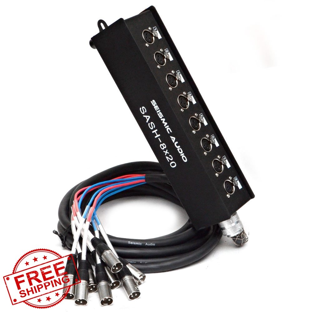 Seismic Audio SASH-8×20 Sub Snake Cable 20 Feet