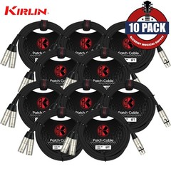 10-PACK Kirlin 6FT Splitter Y-Cable 3-Pin XLR Female to Dual XLR Male Y-303-06
