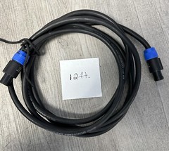 Speakon to Speakon Speaker Cable 14AWG 12ft.