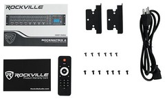Rockville ROCK MATRIX 4 Zone 70 Volt Commercial Amplifier+Matrix Source Routing