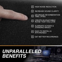 12 Pack Self-Adhesive Acoustic Panels 1 X 12 X 12 Inches Acoustic Foam Studio
